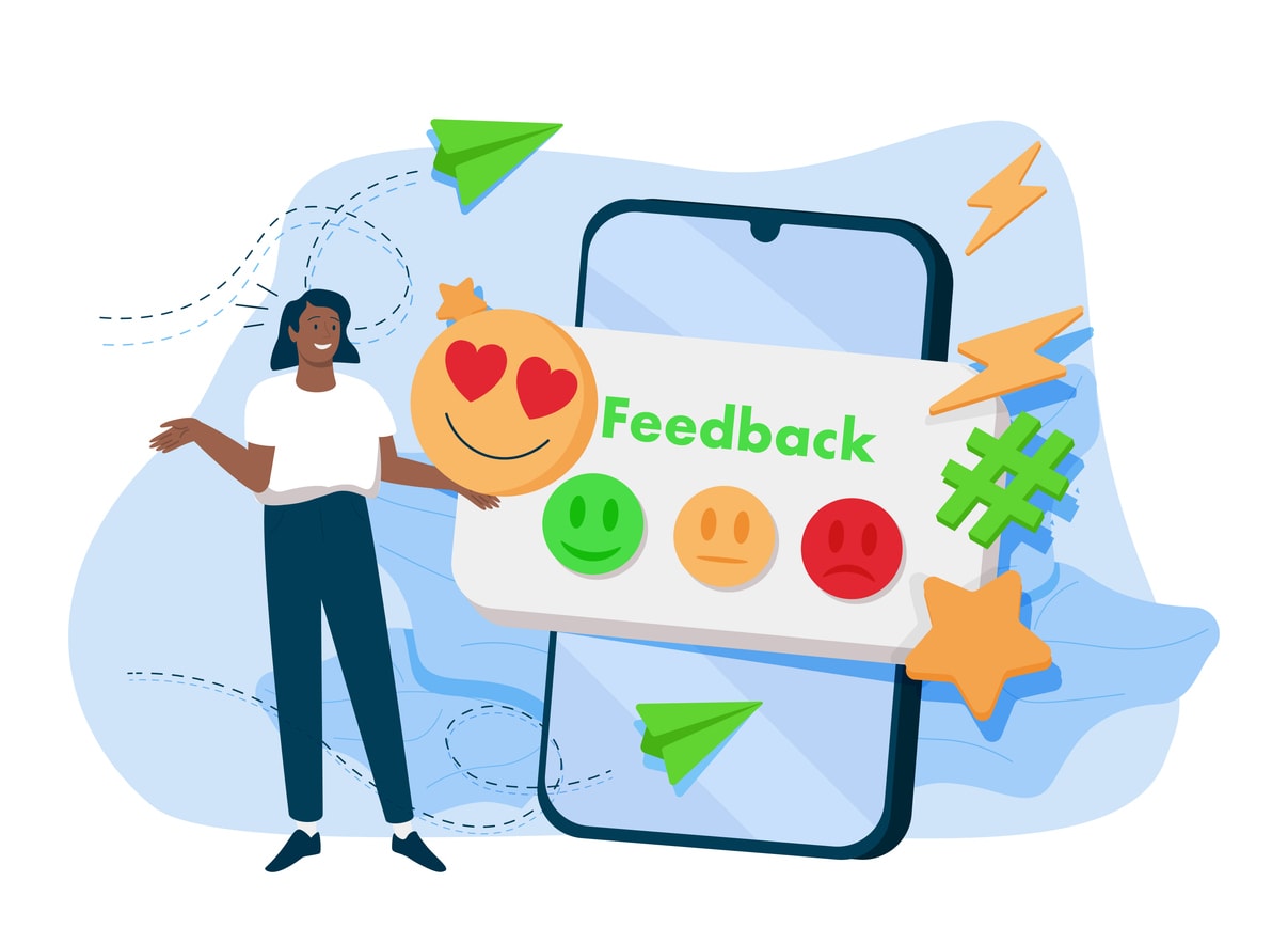 Bitte bewerten Sie uns auf Google: Vorlage für das Anregen von Reviews | https://www.istockphoto.com/de/vektor/feedback-und-umfrage-illustration-people-charaktere-die-positives-f%C3%BCnf-sterne-gm1412022773-461635760?searchscope=image%2Cfilm